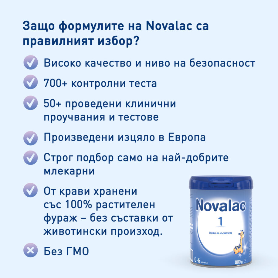 Предимства Novalac 1