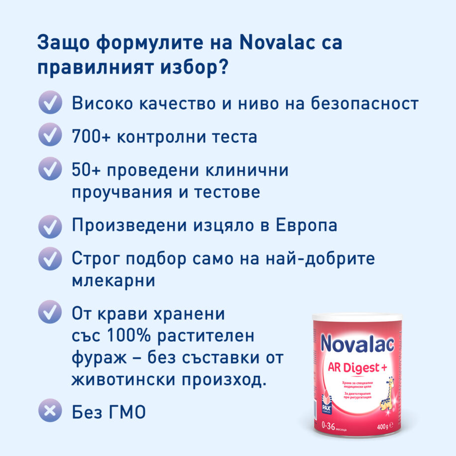 Novalac AR Digest + Предимства